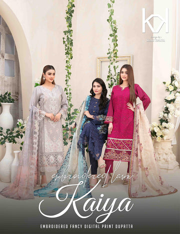 Kaiya By Tawakkal Fabrics | 3 Piece Semi-Stitched