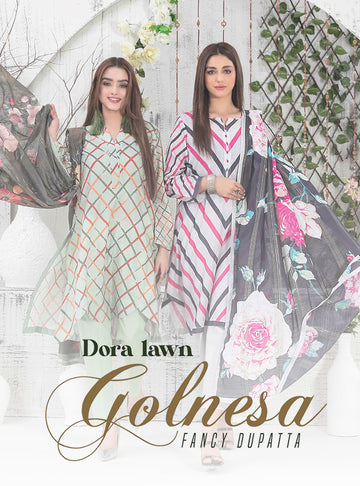 GOLNESA By Tawakkal Fabrics | 3 Piece Un-Stitched Collection