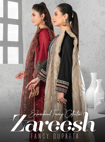 ZAREESH By Tawakkal Fabrics | 3 Piece Semi/Un-Stitched Collection