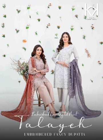 TALAYEH By Tawakkal Fabrics | 3 Piece Unstitched Collection