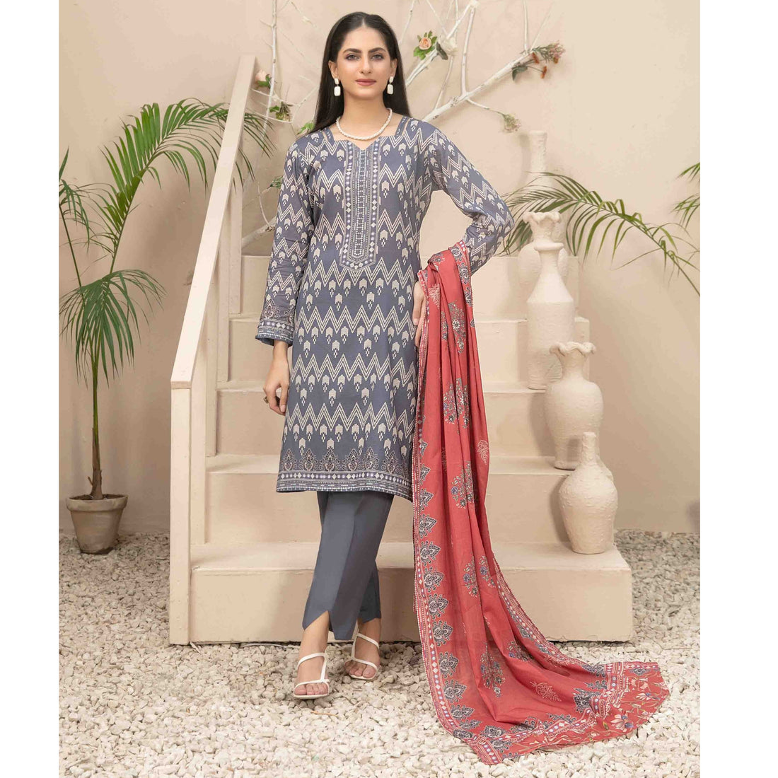 Tiyani Vol 02 | 3 Pcs Unstitched Printed Lawn By Tawakkal |D-3600