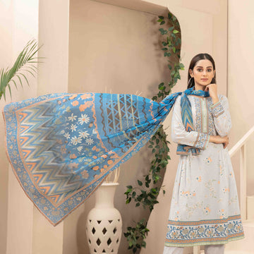 Tiyani Vol 02 | 3 Pcs Unstitched Printed Lawn By Tawakkal |D-3603