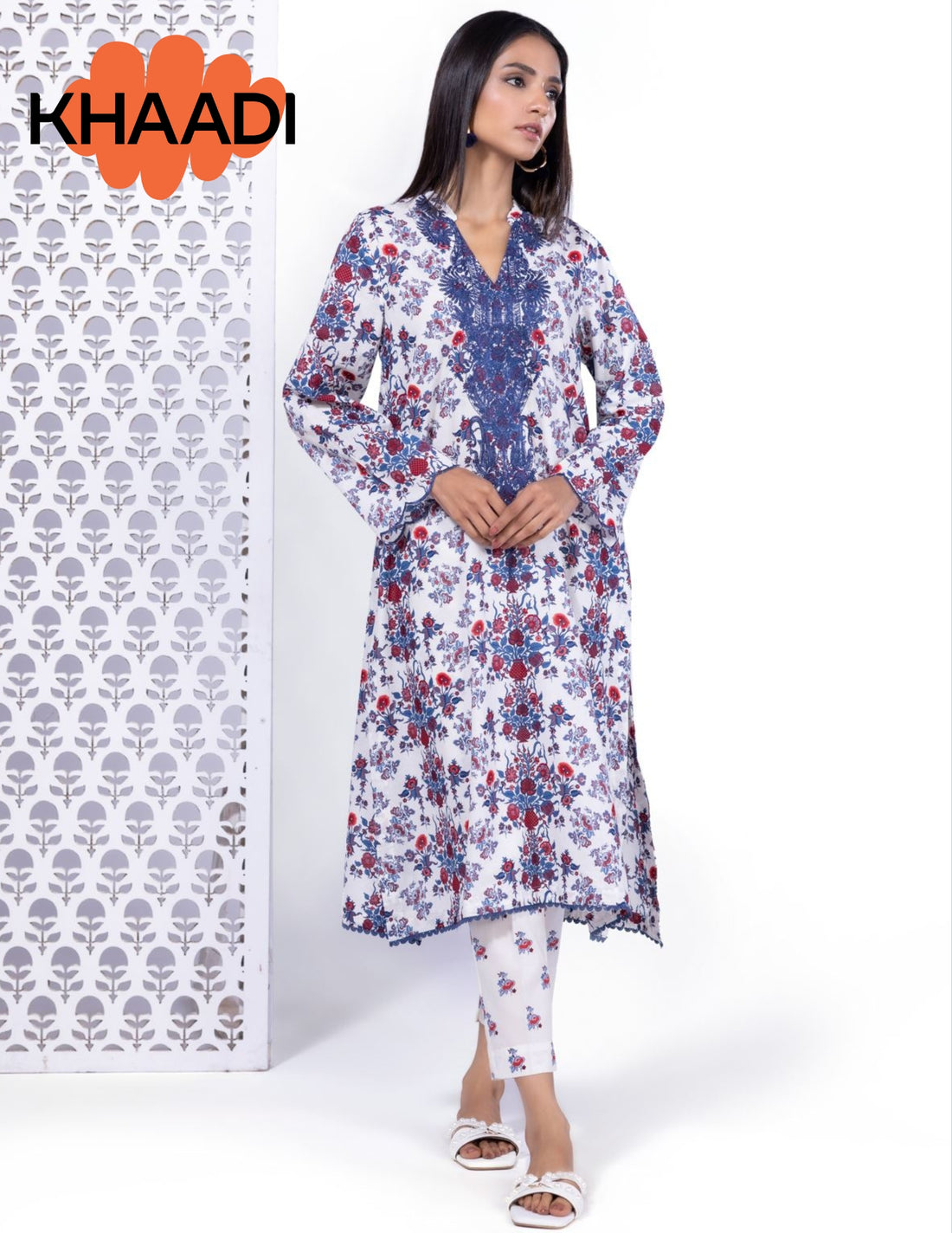 Khaadi Unstitched 3 Piece Printed Lawn