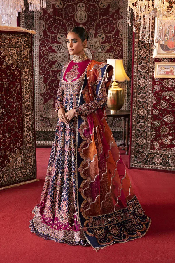 3 Piece Un-Stitched Chiffon Embroidered Organza With Viscose Embroidered Dupatta- D-03