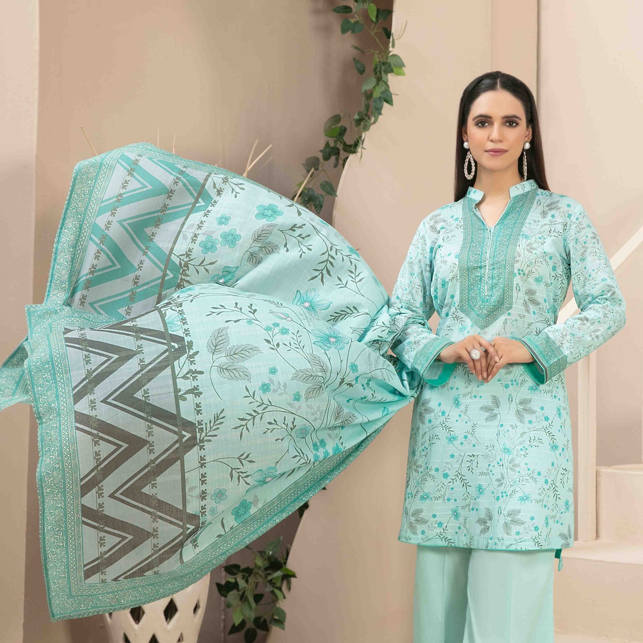 Tiyani Vol 02 | 3 Pcs Unstitched Printed Lawn By Tawakkal |D-3597