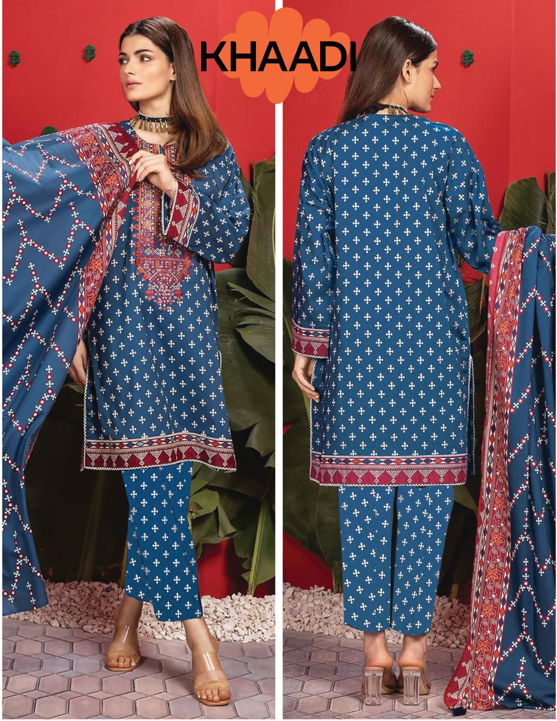 Khaadi Unstitched 3 Piece Printed Lawn