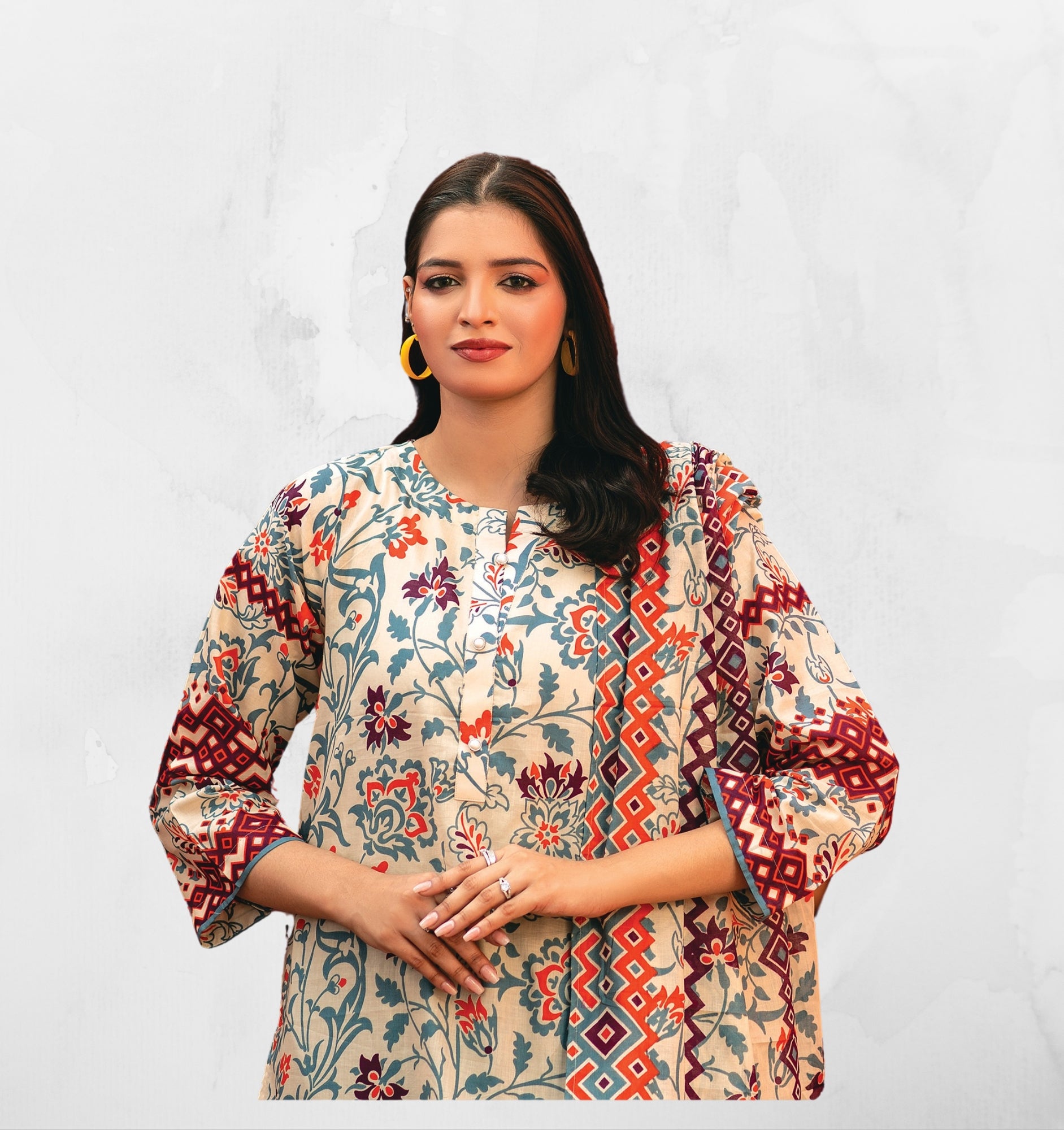 SANA SAFINAZ | 2 PIECE PRINTED | MAHAY | 47A