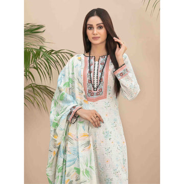 Tiyani Vol 01 | 3 Pcs Unstitched Printed Lawn By Tawakkal |D-3593