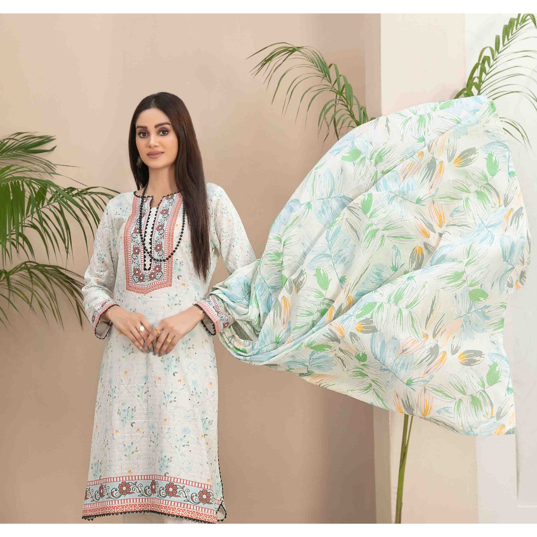 Tiyani Vol 01 | 3 Pcs Unstitched Printed Lawn By Tawakkal |D-3593