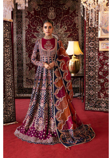 3 Piece Un-Stitched Chiffon Embroidered Organza With Viscose Embroidered Dupatta- D-03