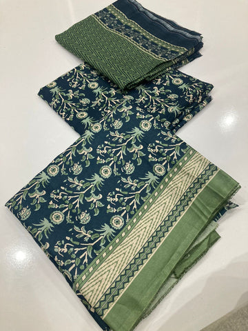 3 Pcs Lawn Dupatta | Mix Brands | 3242