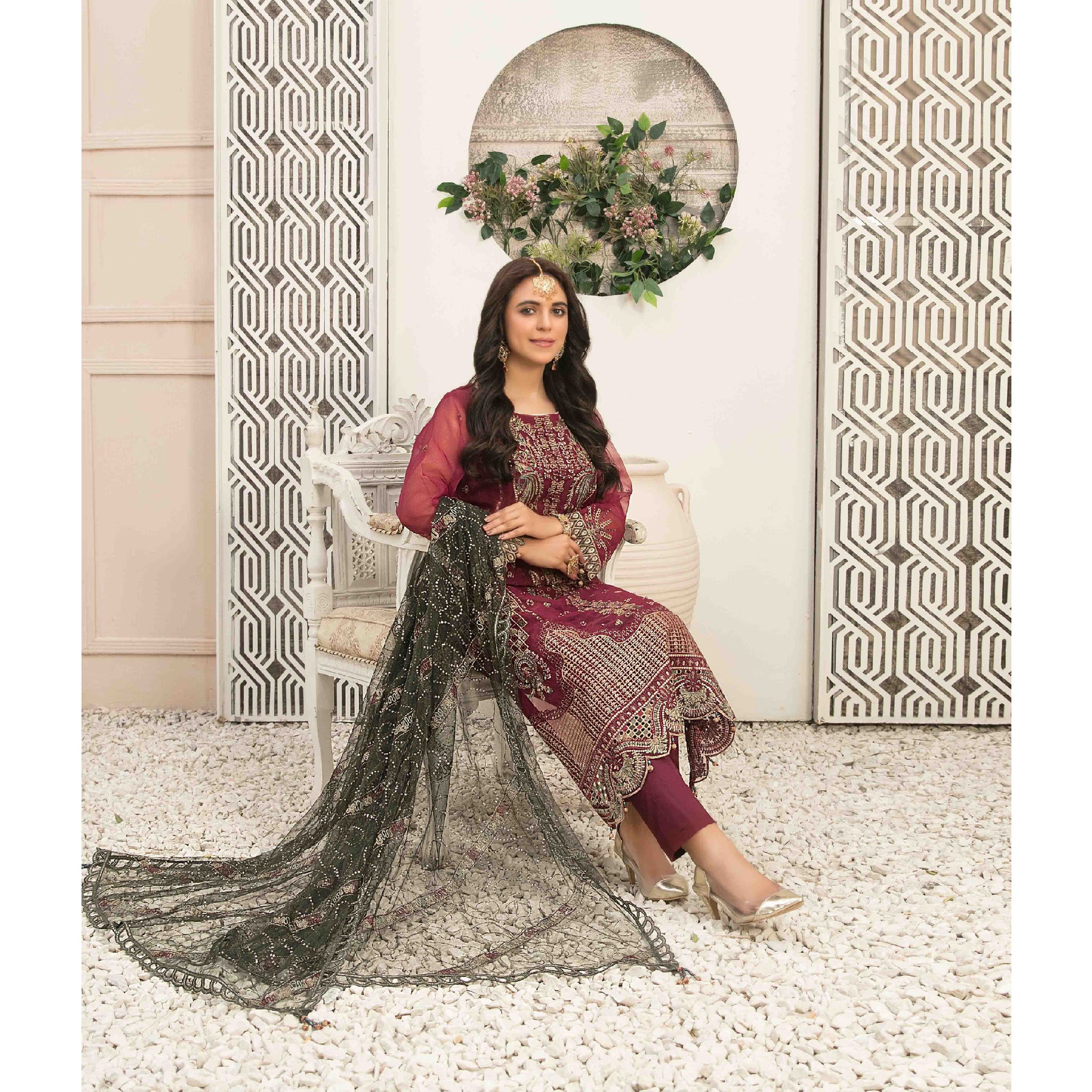 Nashwa By Tawakkal | 3 Piece Un-Stitched Collection | D-9957