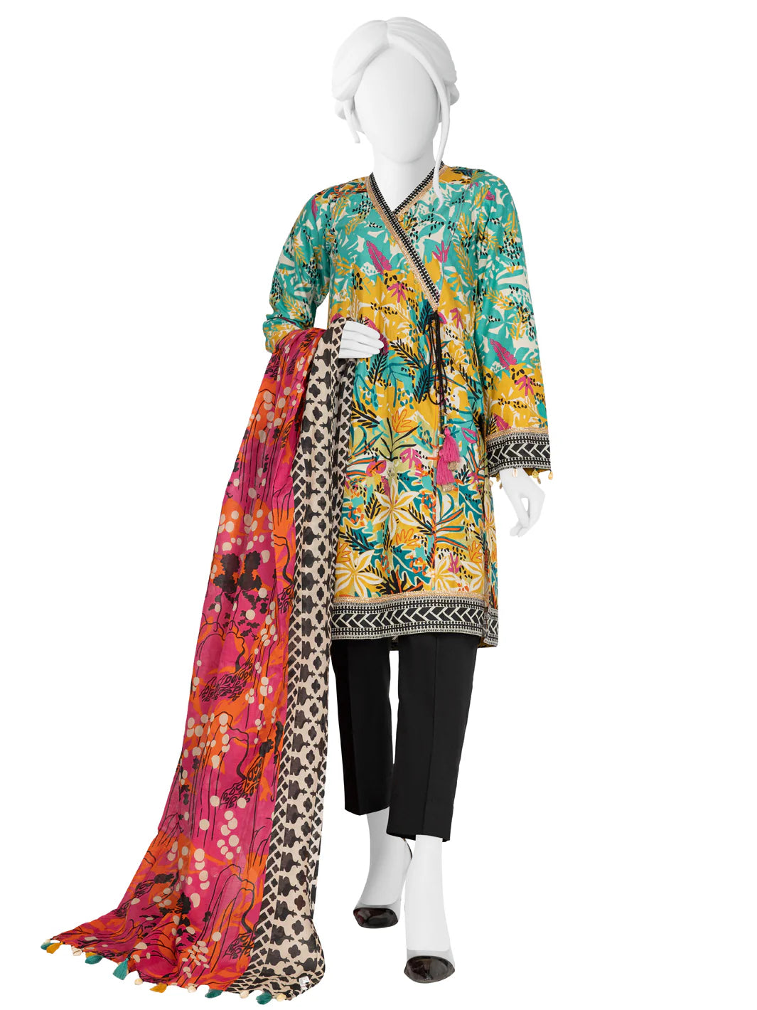 3 Piece Unstitched Lawn | PLU-24-1125