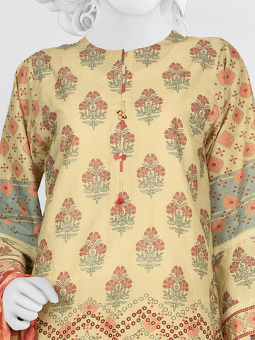 3 Piece Unstitched Lawn | PLU-24-1156