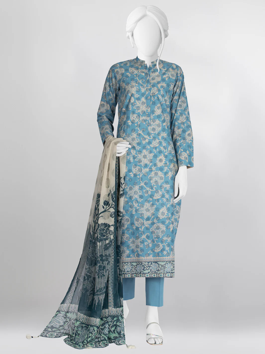 3 Piece Unstitched Lawn | PLU-24-1161