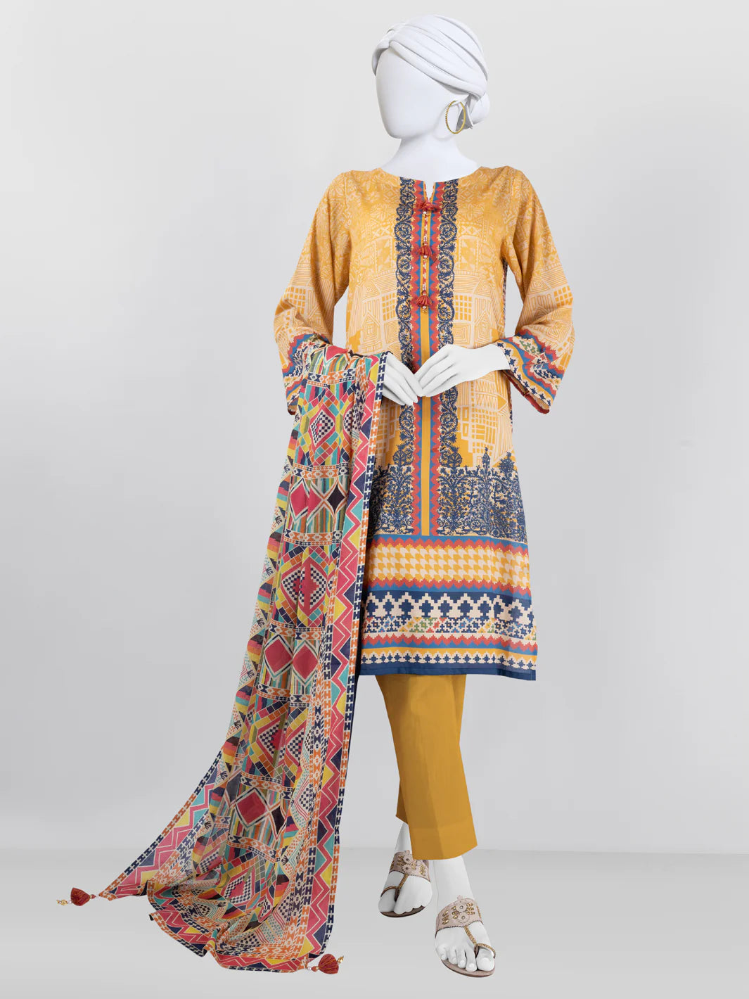 3 Piece Unstitched Lawn | PLU-24-1228