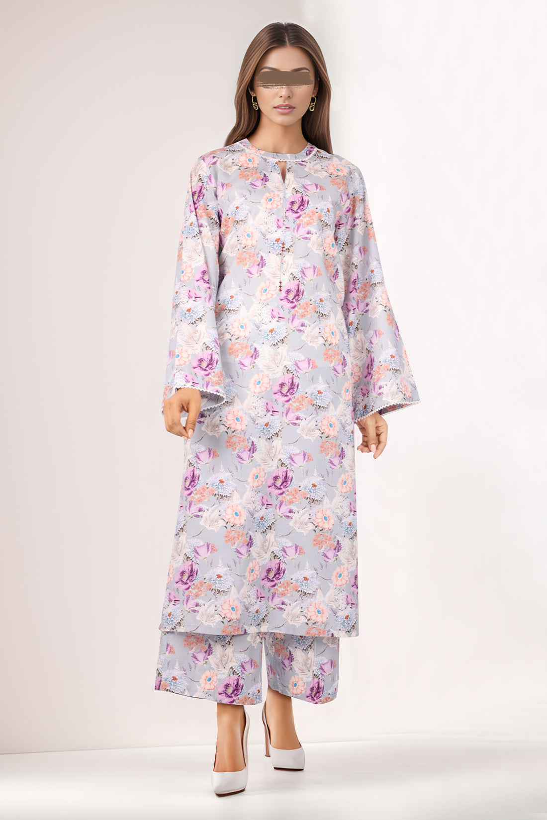 SAYA | Unstitched Printed Lawn | 2 Piece | 20A