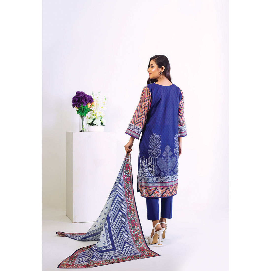 Amal By Jaffrani | Unstitched Printed Lawn Collection | D-08