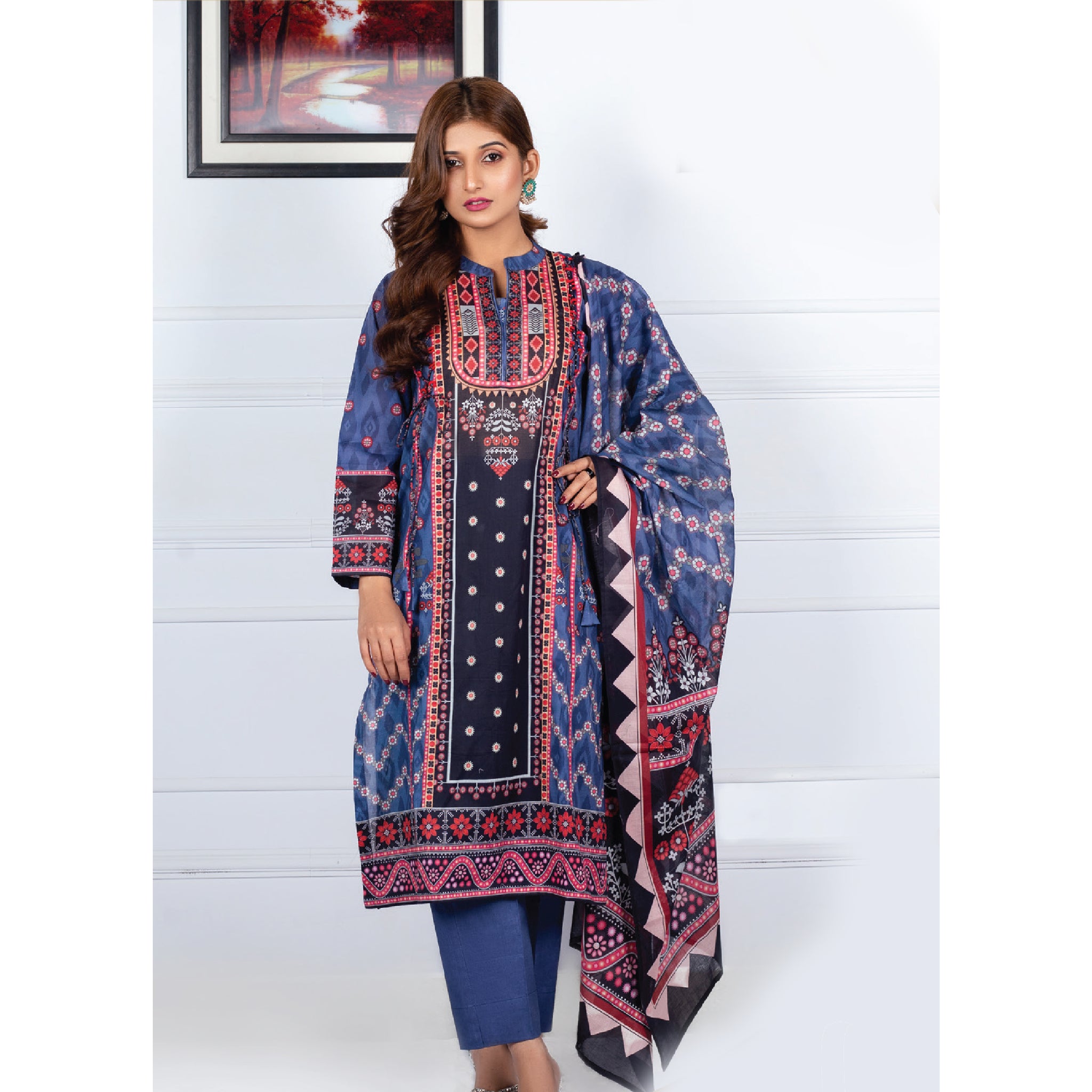 Amal By Jaffrani | Unstitched Printed Lawn Collection Vol-3 | D-03