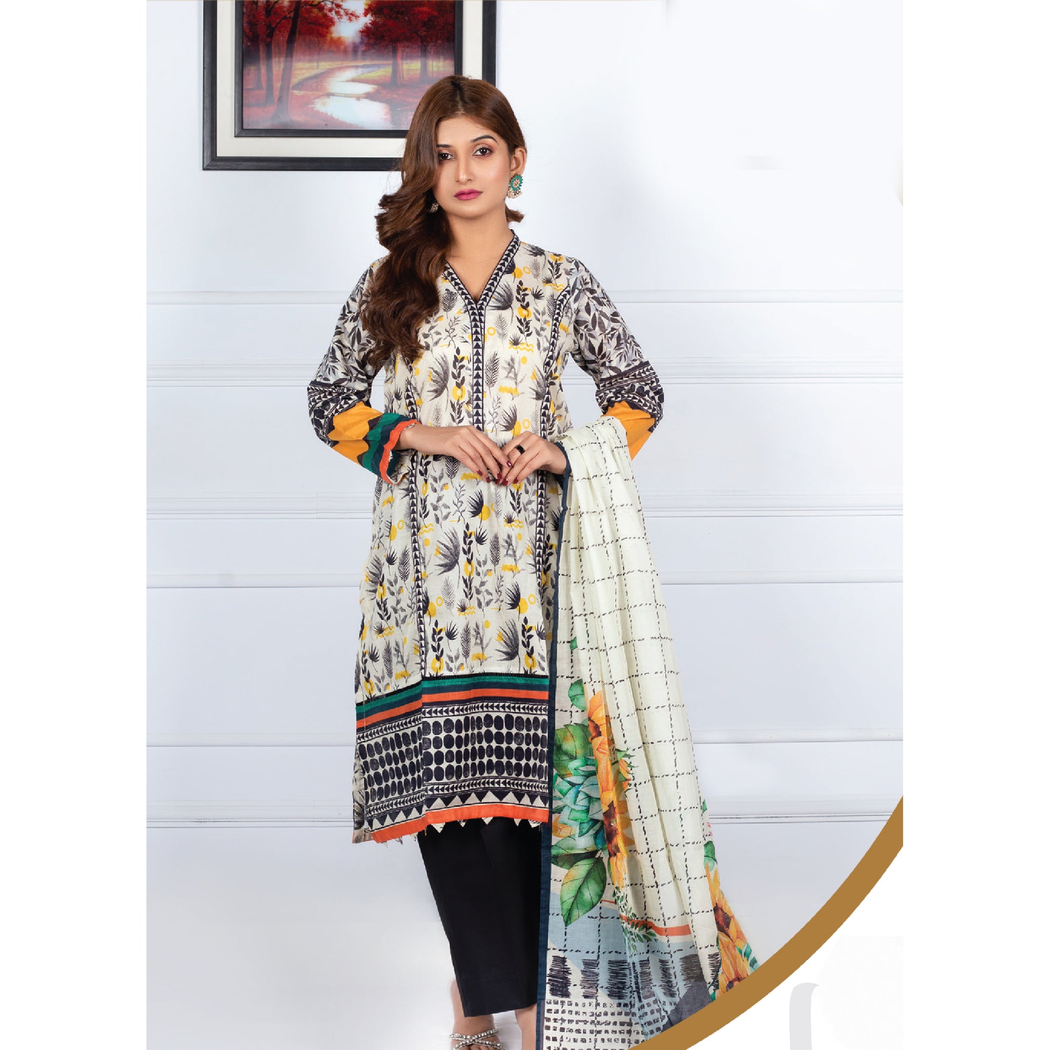 Amal By Jaffrani | Unstitched Printed Lawn Collection Vol-3 | D-04