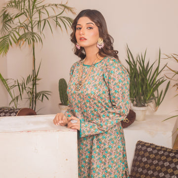 Aquarius by Zahra | Stitched 2 PCS Printed Lawn Suit | D-11